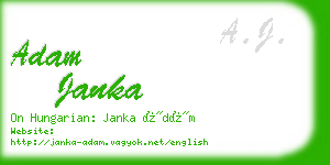 adam janka business card